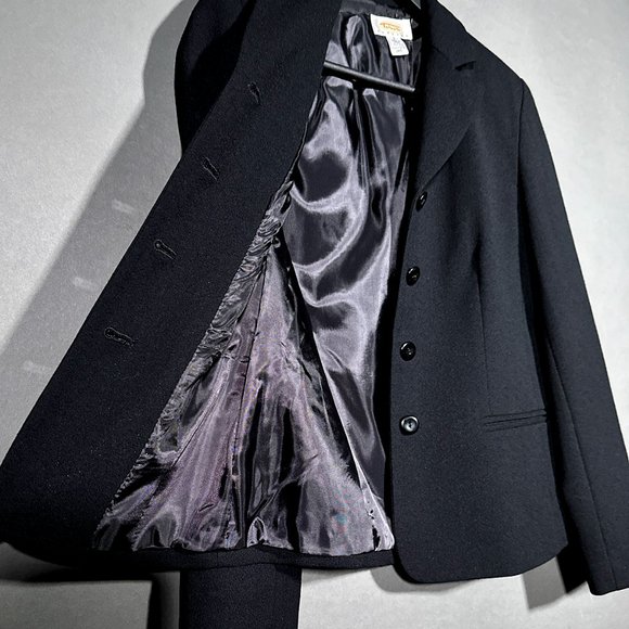 Talbots Wool Black Blazer Jacket Size 2 - Picture 7 of 14